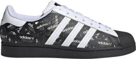 Adidas Superstar 'All Over Print - Black' Sneakers, black