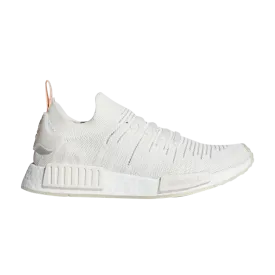 Adidas Wmns NMD_R1 STLT Primeknit 'White Clear Orange' sneakers, white