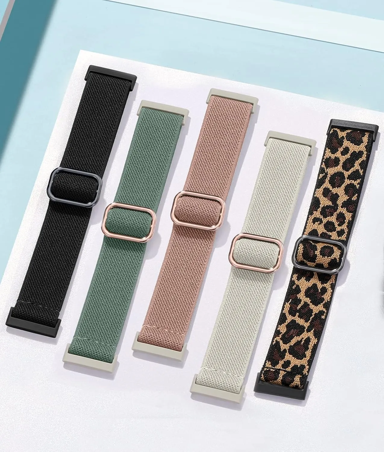 Adorve Elastic Nylon Band Compatible with Fitbit Sense/Sense 2//Versa 3/Versa 4 bands Women Men, Adjustable Stretchy Solo Loop Sport Band for Fitbit Sense & Versa 3 Smart Watch Replacement