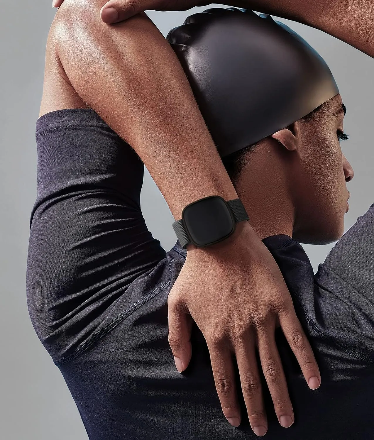 Adorve Elastic Nylon Band Compatible with Fitbit Sense/Sense 2//Versa 3/Versa 4 bands Women Men, Adjustable Stretchy Solo Loop Sport Band for Fitbit Sense & Versa 3 Smart Watch Replacement
