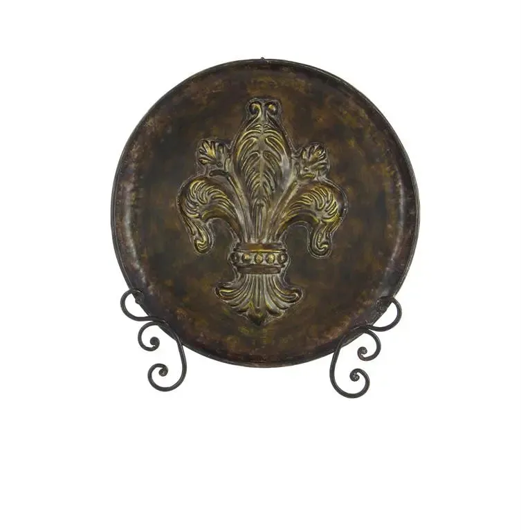 Brown Metal Traditional Charger