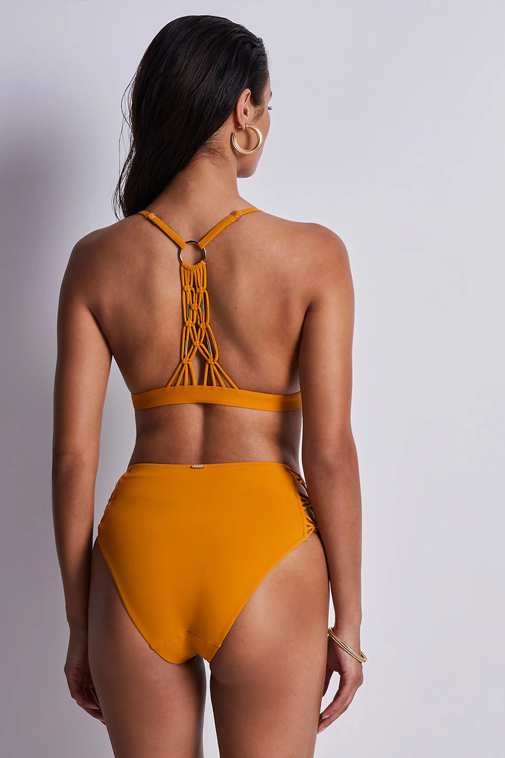 Muse Bikini Triangle Bra Saffron