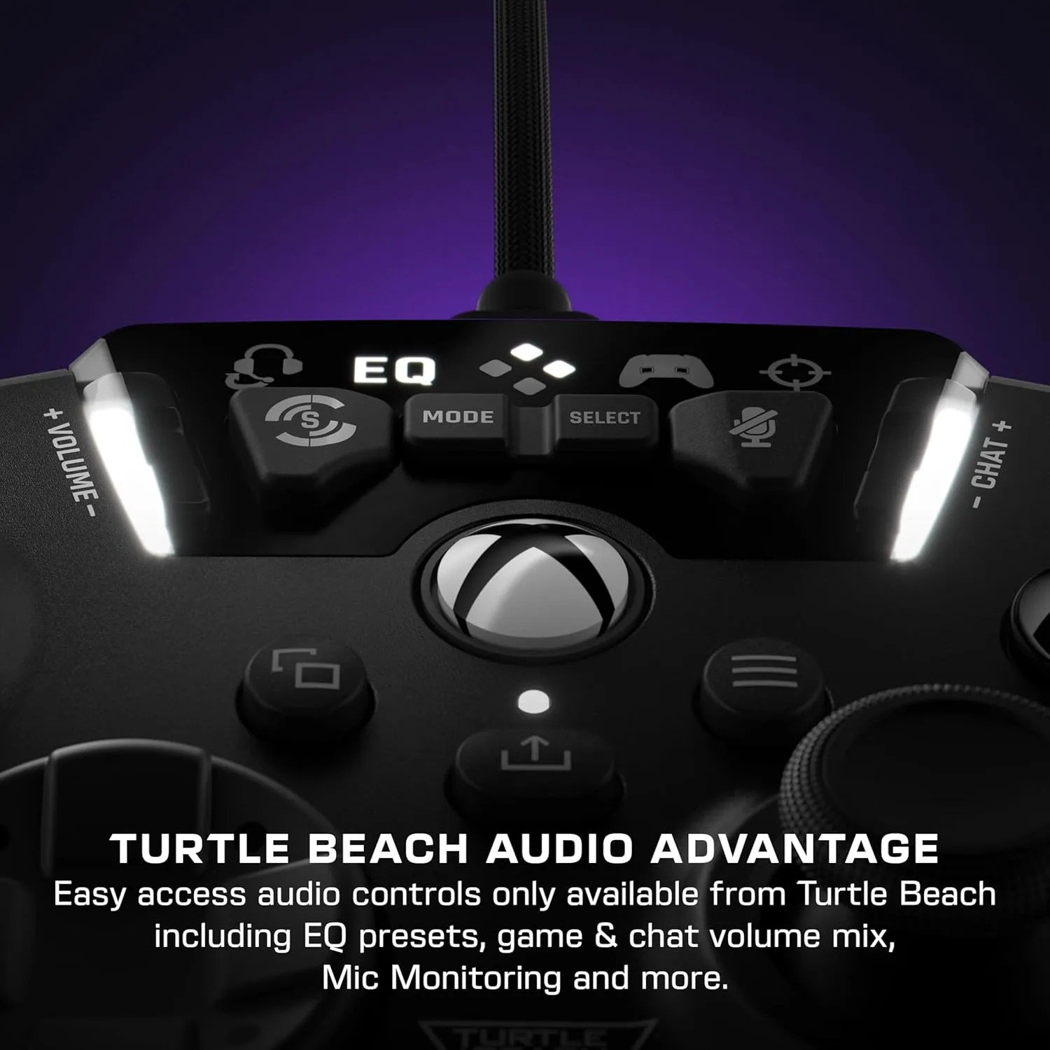 Turtle Beach Recon Controller Wired Game Controller Officially Licensed for Xbox Series X, Xbox Series S, Xbox One & Windows - Audio Enhancements, Remappable Buttons, Superhuman Hearing  Black