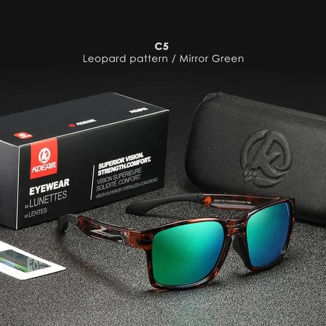 Unisex Tr90 Clear View Mirror Frame Sunglasses With Elastic Rubber