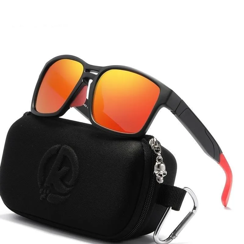 Unisex Tr90 Clear View Mirror Frame Sunglasses With Elastic Rubber
