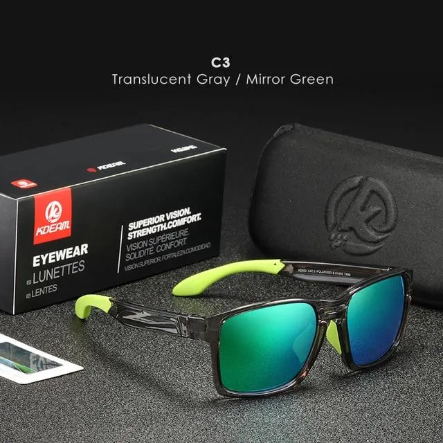Unisex Tr90 Clear View Mirror Frame Sunglasses With Elastic Rubber