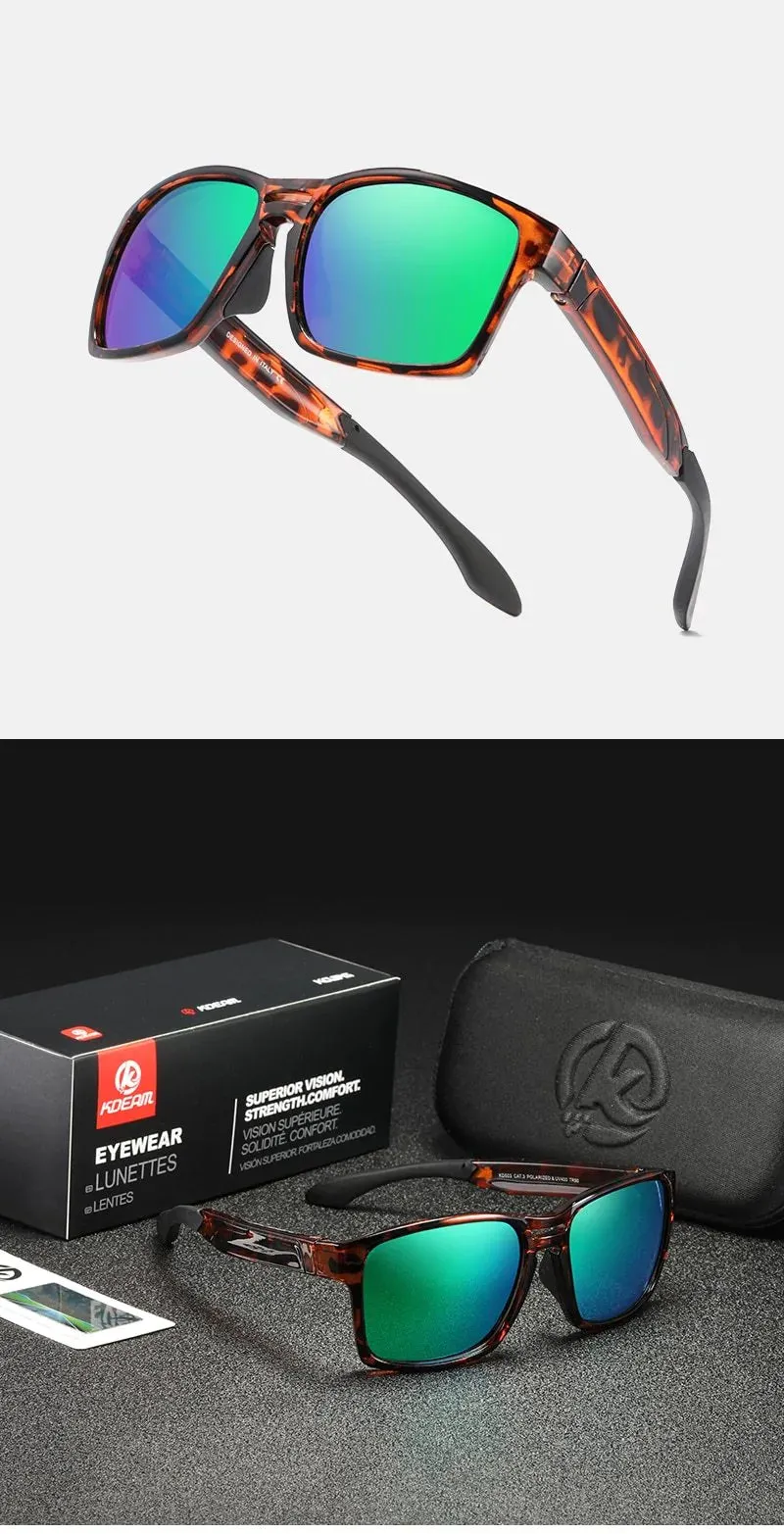 Unisex Tr90 Clear View Mirror Frame Sunglasses With Elastic Rubber