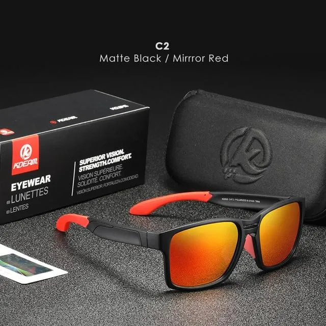 Unisex Tr90 Clear View Mirror Frame Sunglasses With Elastic Rubber