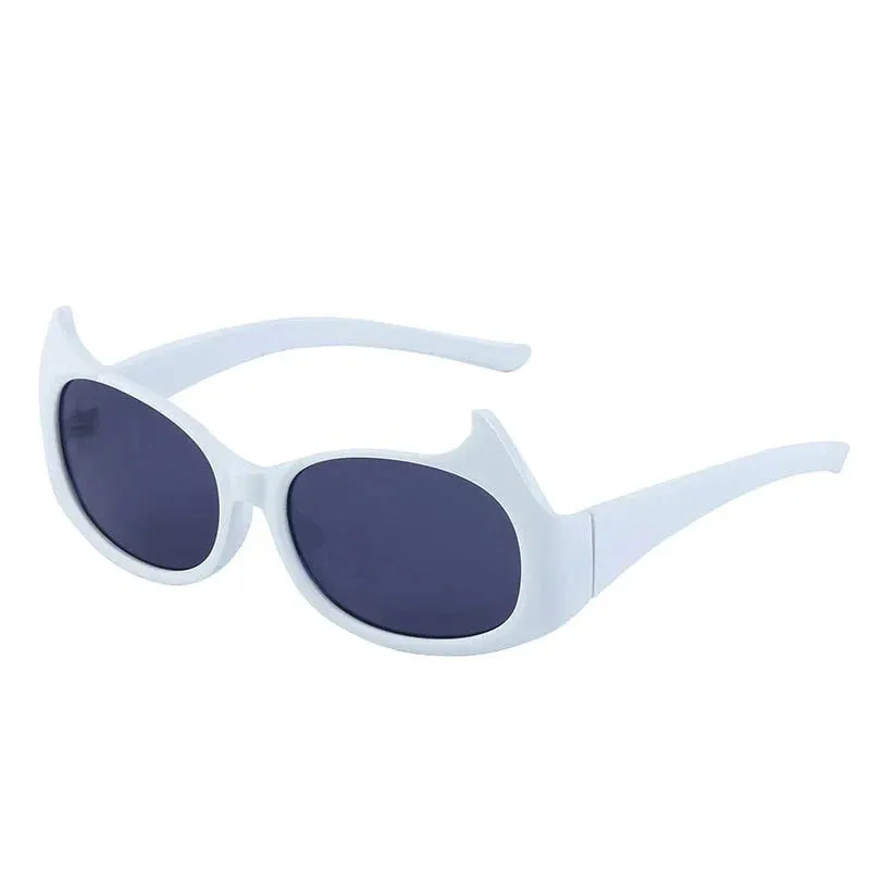 Women's Sexy Punk Style UV400 Mirror Cat Eyes Eyewear Sunglasses