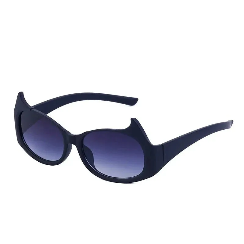 Women's Sexy Punk Style UV400 Mirror Cat Eyes Eyewear Sunglasses