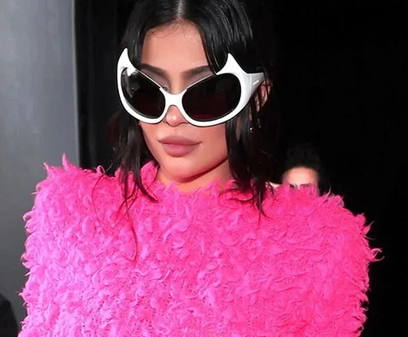 Women's Sexy Punk Style UV400 Mirror Cat Eyes Eyewear Sunglasses