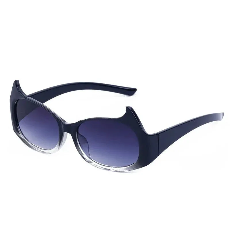 Women's Sexy Punk Style UV400 Mirror Cat Eyes Eyewear Sunglasses
