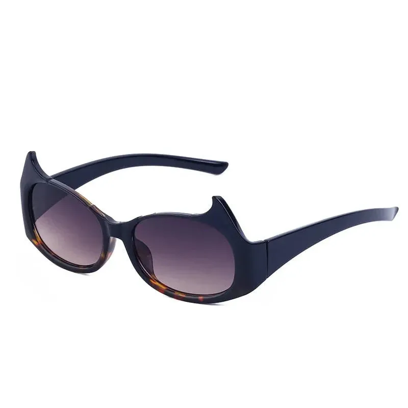 Women's Sexy Punk Style UV400 Mirror Cat Eyes Eyewear Sunglasses